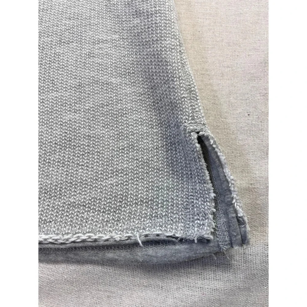 Soft Surroundings Just Beachy Hooded Henley Womens sz S Gray Pullover Top Spring - Picture 6 of 15